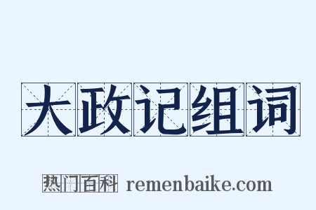 大政记组词是什么意思的图片